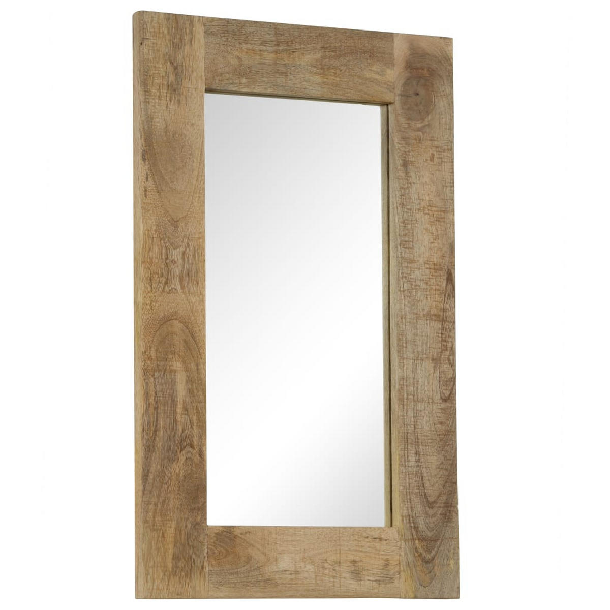SPIEGEL Mangoholz Massiv 50 x 80 cm - Braun, Holz (50/80/1cm) - furnicato