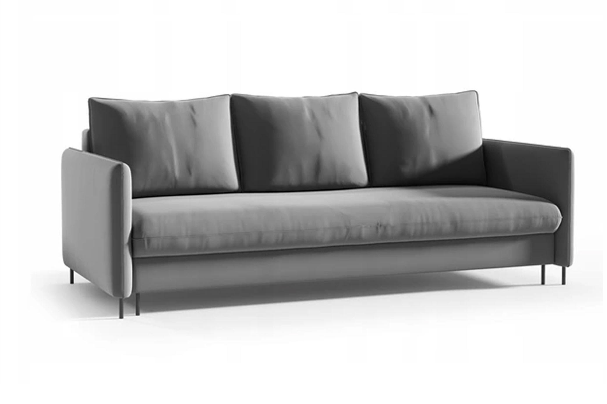 Bettso Schlafsofa Grau 216x95x100 cm