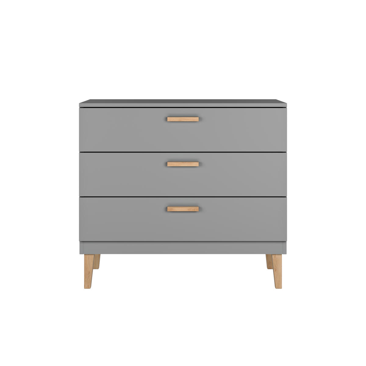 KOMMODE KUBI Grau 100/90/47 - Grau, Holzwerkstoff (100/90/47cm) - RAUMHIRSCH FURNITURE