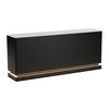 SIDEBOARD - 189.6cm x 40cm - MDF - schwarz, weiß - DEVIKA - Schwarz, Holz (189.6/80/40cm) - Vente-Unique
