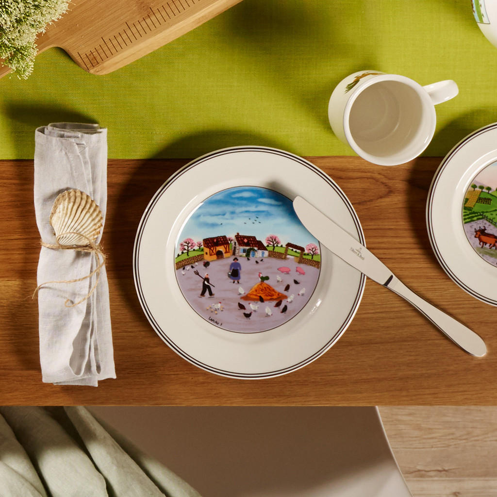 FRÜHSTÜCKSTELLER HÜHNERHOF Design Naif bunt ø 21 cm - Multicolor, Keramik (21cm) - Villeroy & Boch