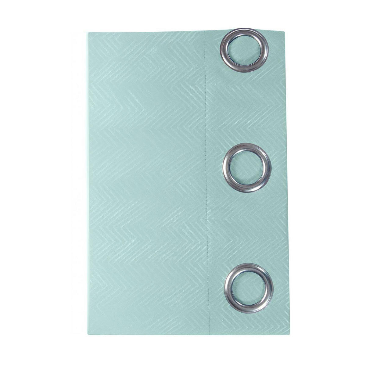 VERDUNKELUNGSVORHÄNGE Fischgrät mit Thermo-Funktion, Ösen 167/182 cm - Pastellblau, Textil (167/182cm) - Homescapes