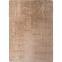 TEPPICH Kurzflor Unifarben Polyester Antirutsch Wohnzimmer Beige Rechteckig 140x200 - Beige, Textil (140/200cm) - KADIMA DESIGN