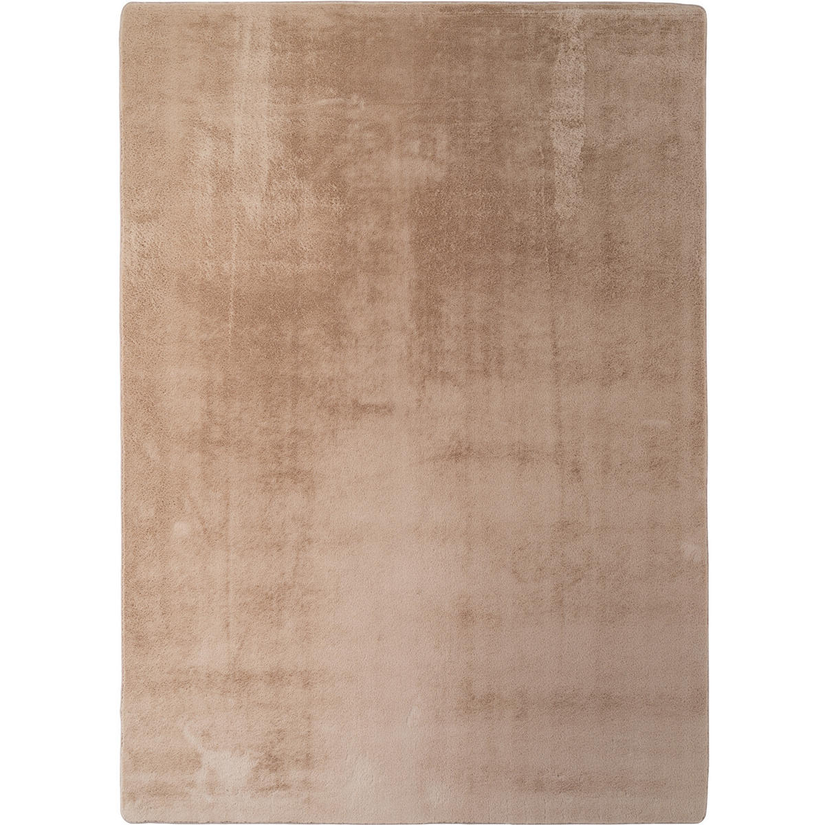 TEPPICH Kurzflor Unifarben Polyester Antirutsch Wohnzimmer Beige Rechteckig 140x200 - Beige, Textil (140/200cm) - KADIMA DESIGN