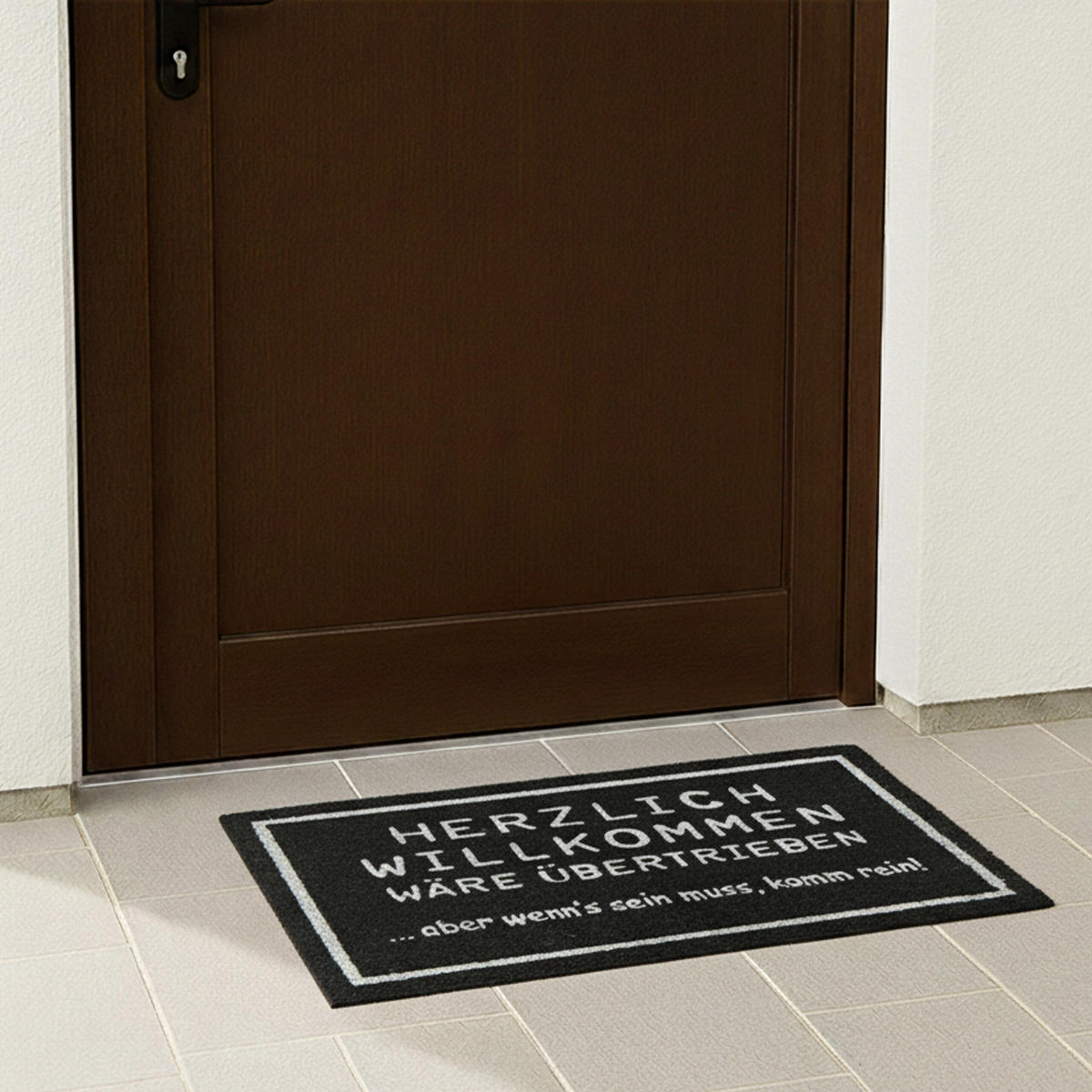 ROHOŽ - čierna, textil/plast (60/40cm) - Relaxdays