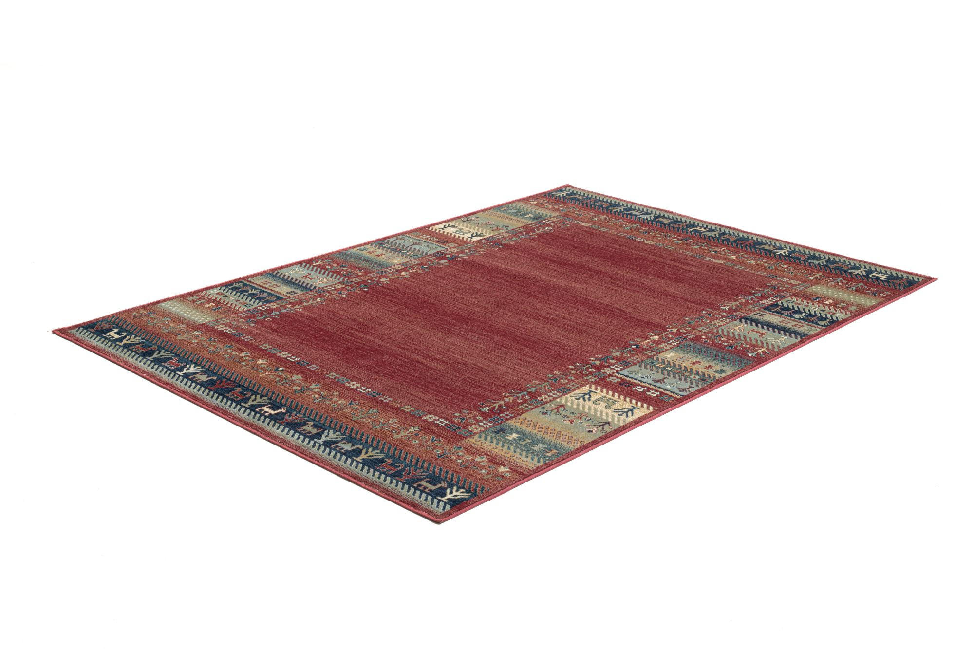 Thumbnail - Gino Falcone Flachwebeteppich, Rot, Textil, Orientalisch, Rechteckig, 120x170 cm, Oeko-Tex®, für Fußbodenheizung geeigne...