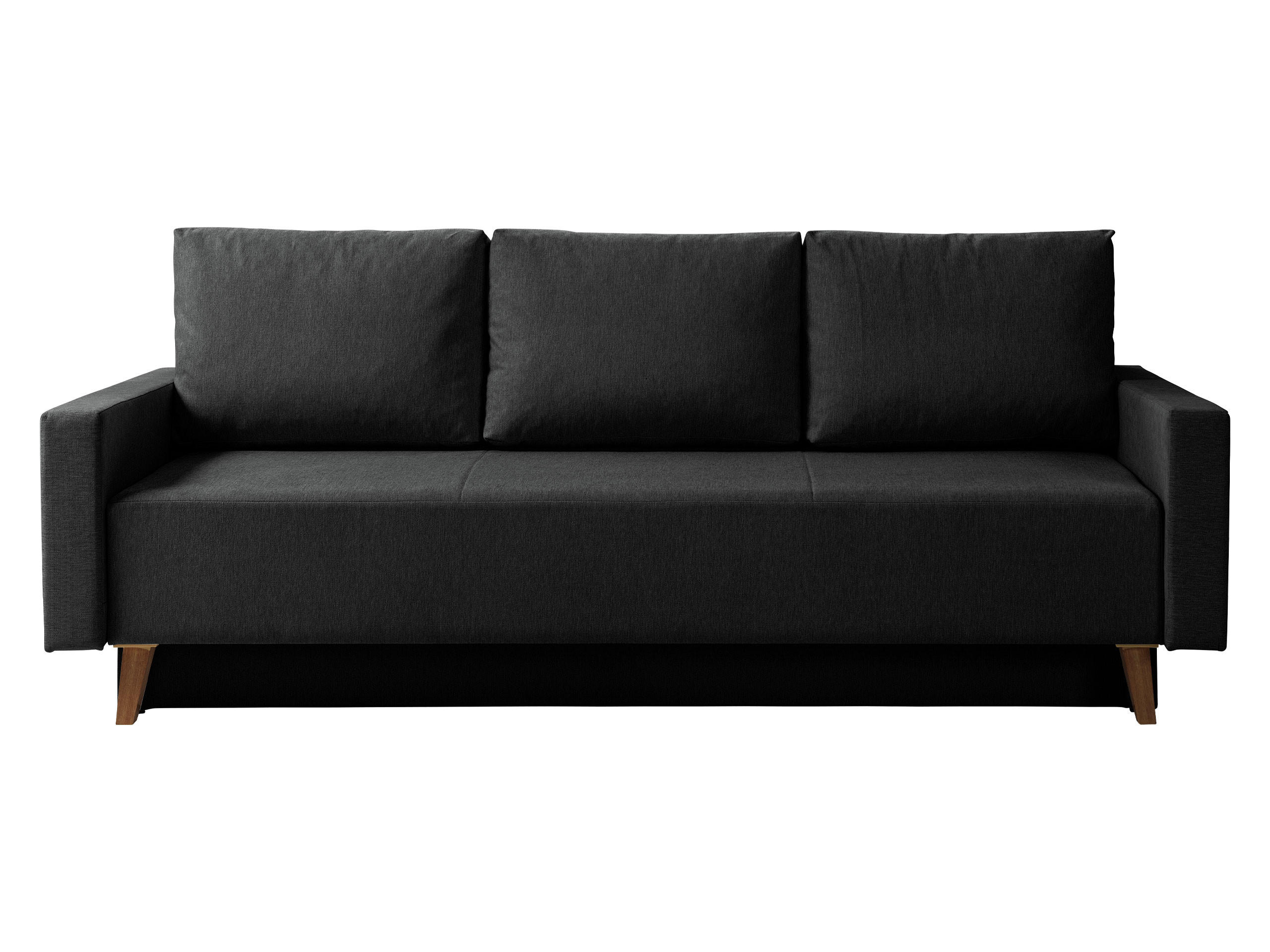 SCHLAFSOFA Oviedo - Schwarz, Holz/Kunststoff (215/86/95cm) - MIRJAN24