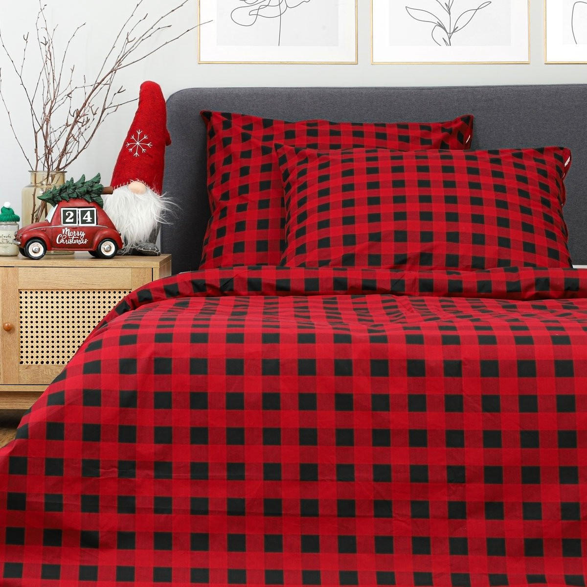 BETTWÄSCHE Ameri Flanell 160/200 cm - Rot, Textil (160/200cm) - Homla