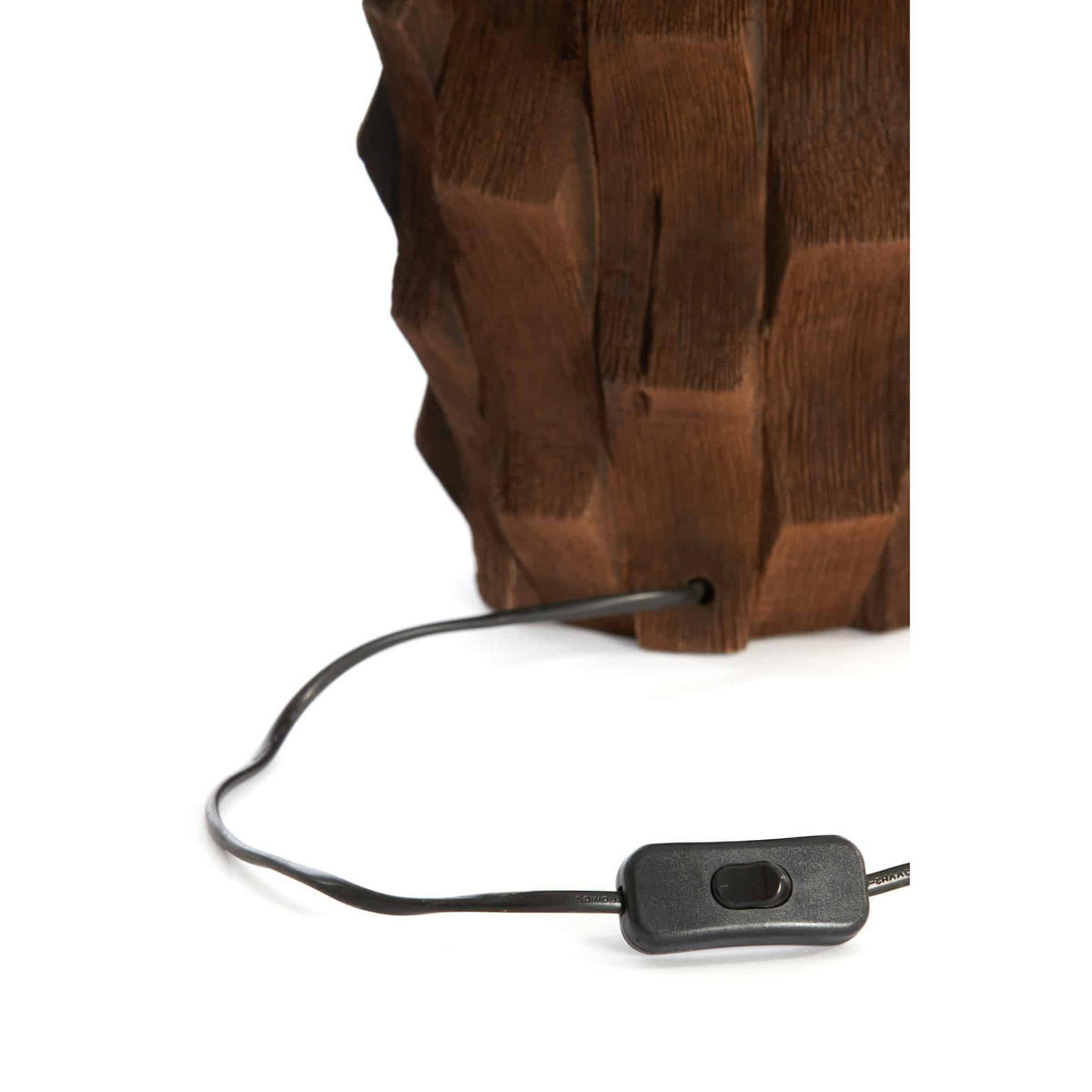LAMPENFUSS Takabe Braun Ø21/46 cm - Braun, Holz (21/21/46cm) - Light & Living