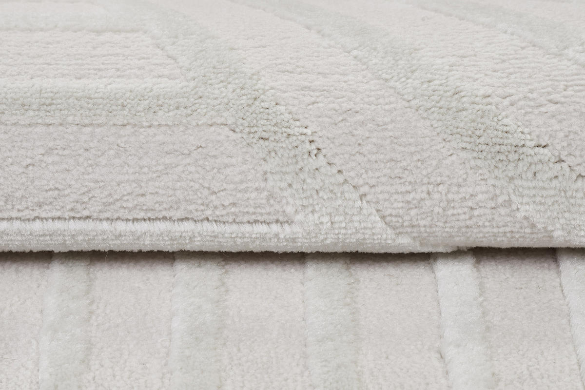 TEPPICH HYGGE Weiß 120/170 cm - Weiß, Kunststoff (120/170cm) - Tapiso