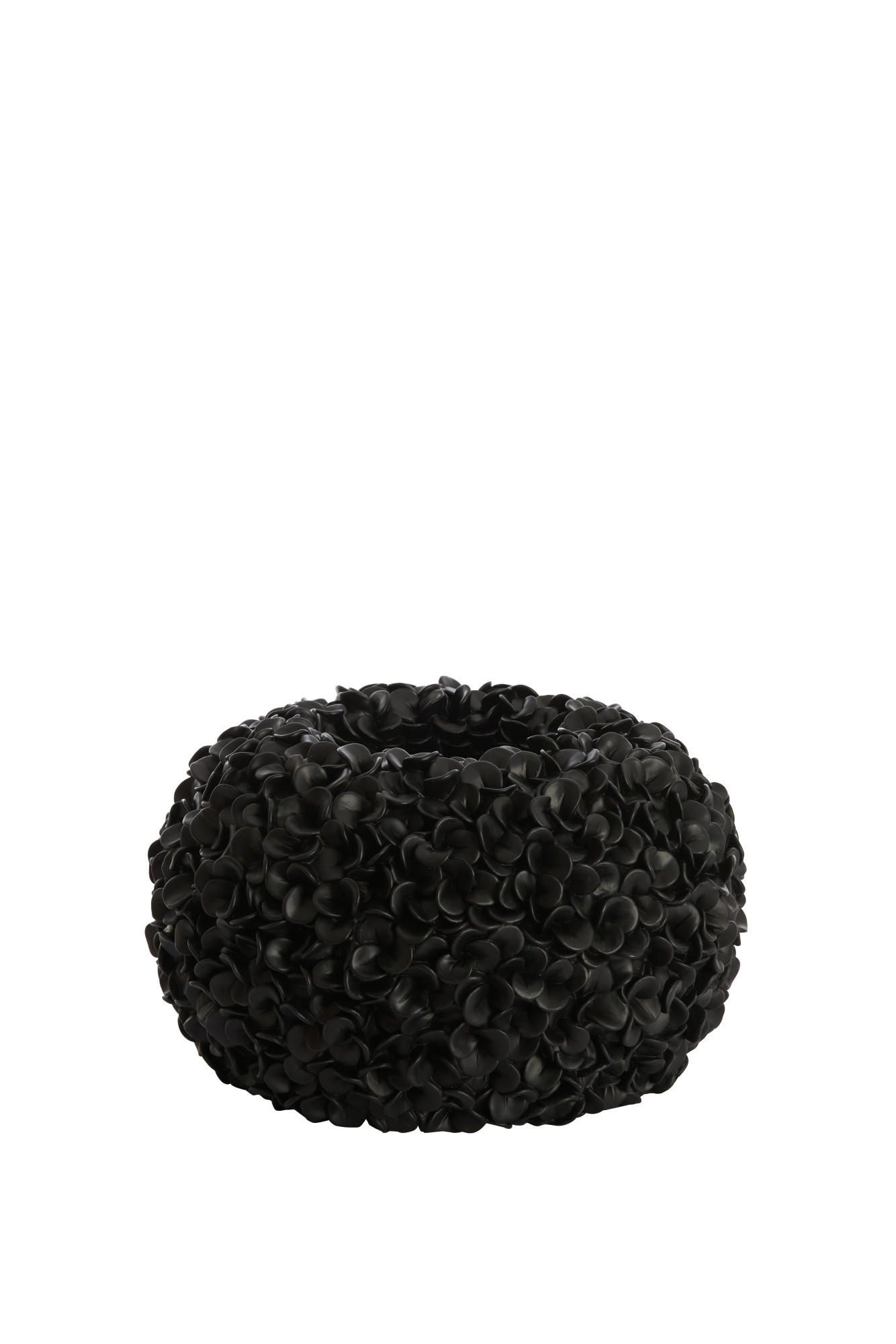 VASE Phylia Schwarz Ø38/23 cm - Schwarz, Kunststoff (23cm) - Light & Living