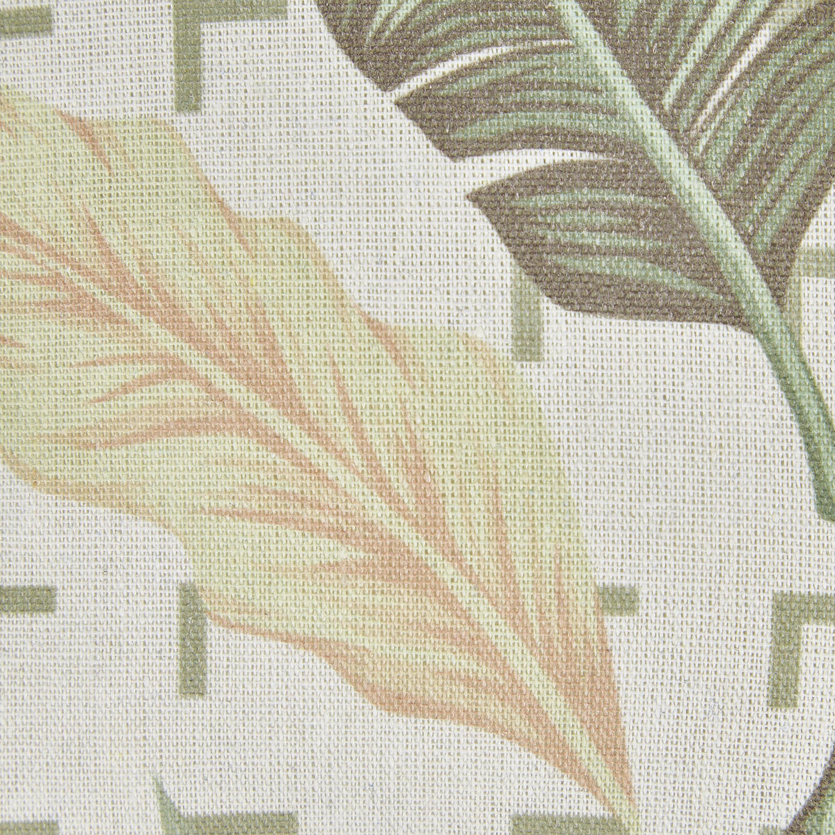 DEKOKISSEN 2er-Set Grün 45/45 cm Rhapis - Grün, Textil (45/45cm) - Beliani