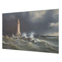 FOTOTAPETE 104x70 cm - Seestürme - Grau, Textil (104/70cm) - Wallfluent