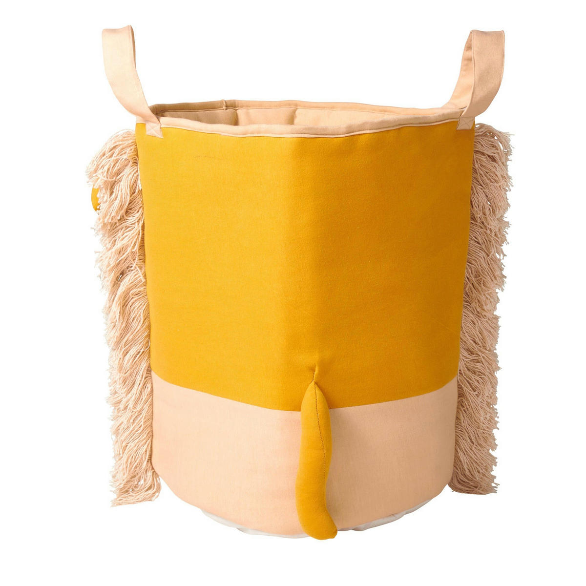 SPIELZEUGKORB Löwe 45 cm - Currygelb, Textil (30/30cm) - nordic coast company