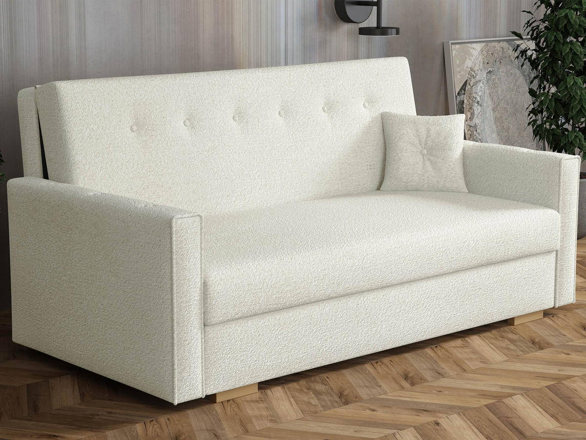 SCHLAFSOFA Viva Sonic IV - Schwarz/Naturfarben, Holz/Textil (173/85/100cm) - MIRJAN24