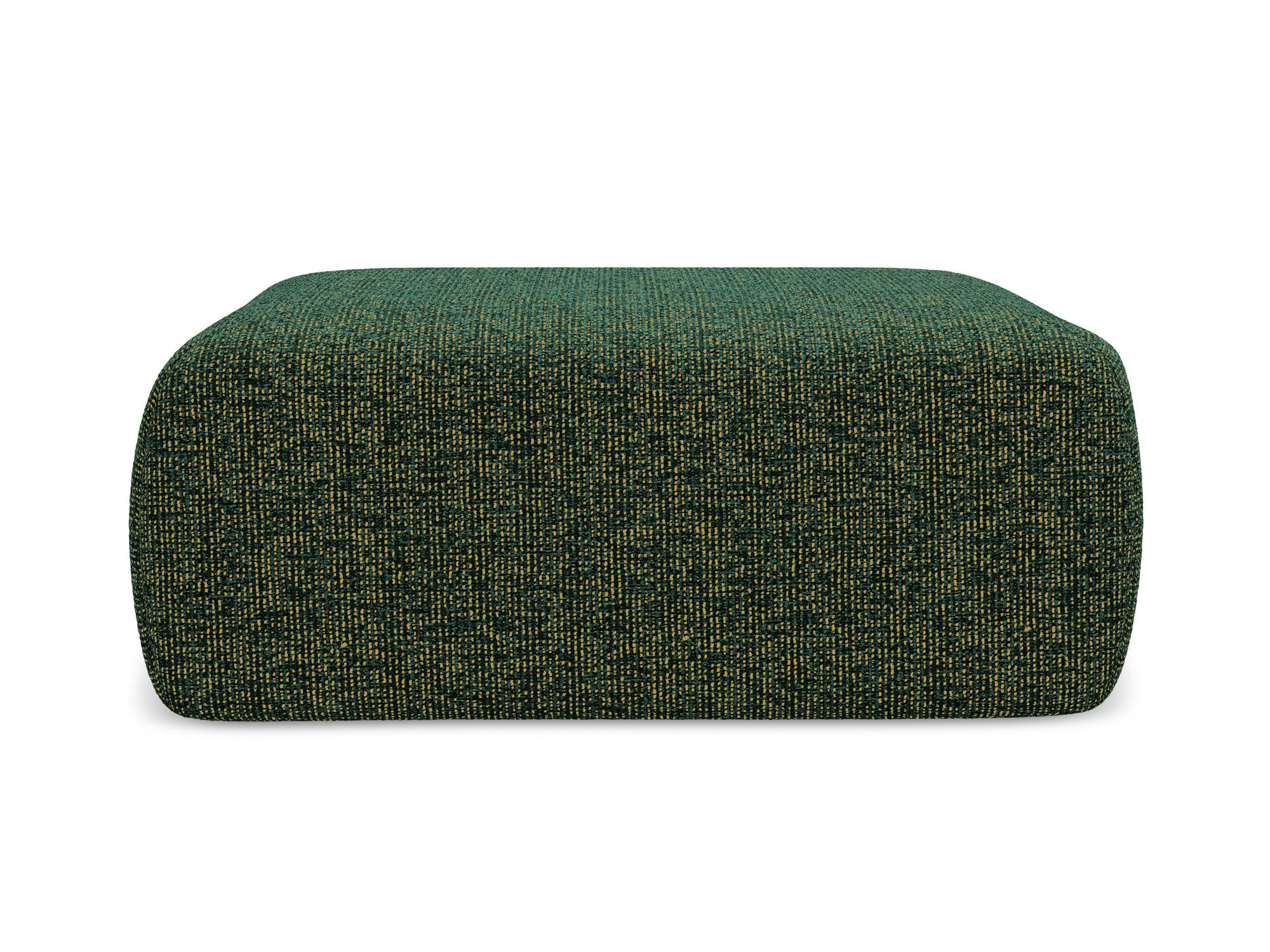 POUF Strukturstoff Stoff Grün - Schwarz/Grün, Kunststoff/Textil (102/40/62cm) - Makamii