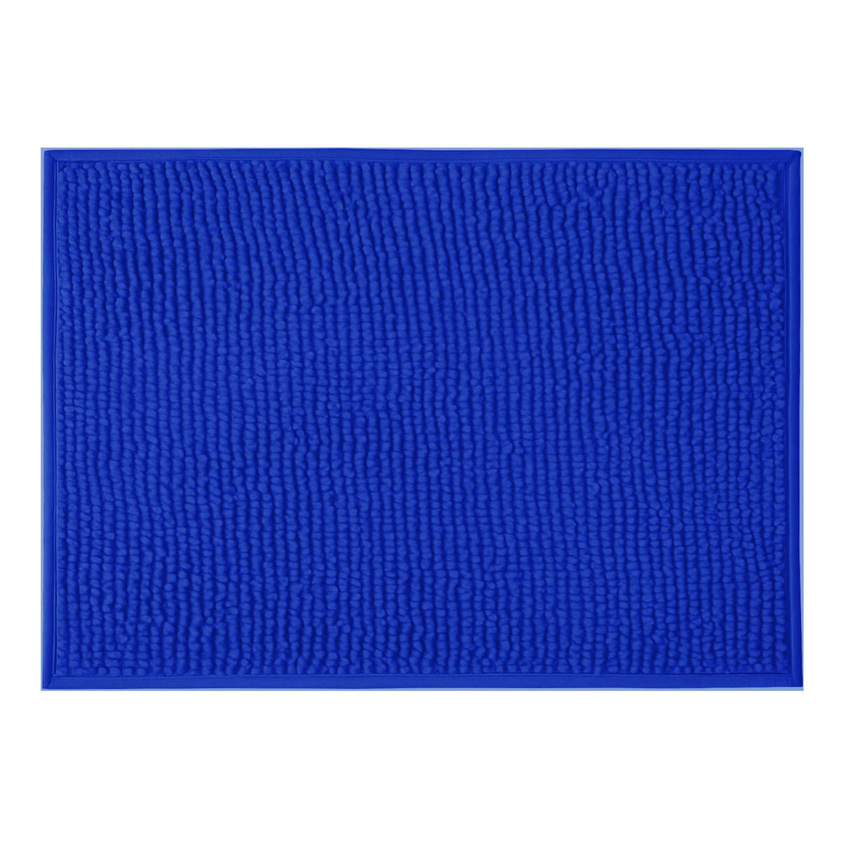 BADEMATTE Chenille 60x90cm Blau - Blau, Textil (90/60cm) - Bestlivings