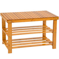 SCHUHBANK Silke,70 x 28 x 45,5 cm,braun - Braun, Holz (28/45.5/70cm) - tectake