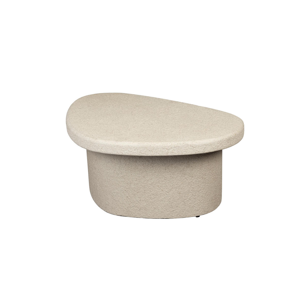 COUCHTISCH Veda Recycelt Beige - Beige, Stein (74/49/28cm) - Dutchbone