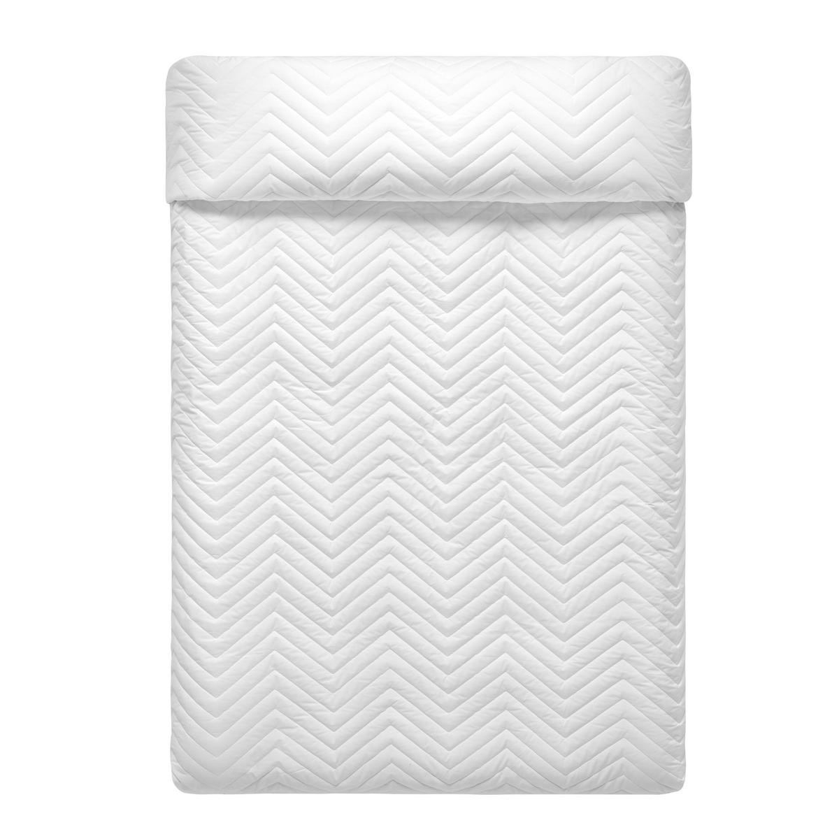 TAGESDECKE arista 240x260 cm (bett 135/140/150) weiss - Weiß, Textil (240/260cm) - Happy Friday