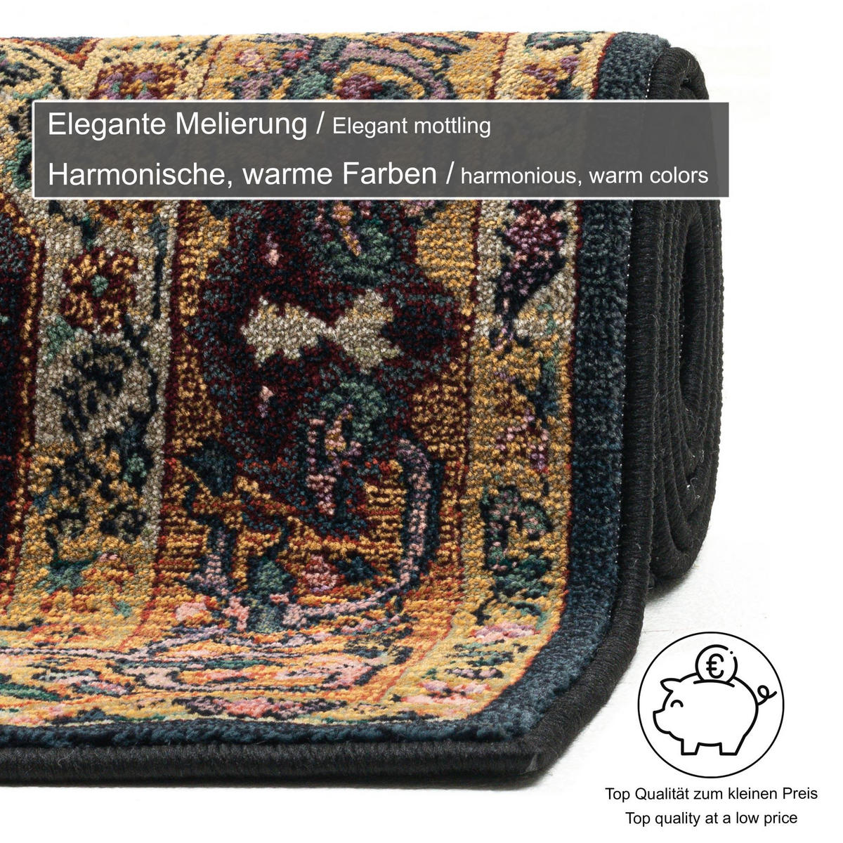 WEBTEPPICH Gabiro 190 40x60 cm - Multicolor, Textil (40/60cm) - THEKO