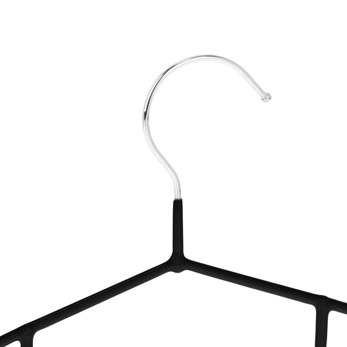 24XVEŠIAKY na šaty - čierna, kov/plast (0.4cm) - Relaxdays