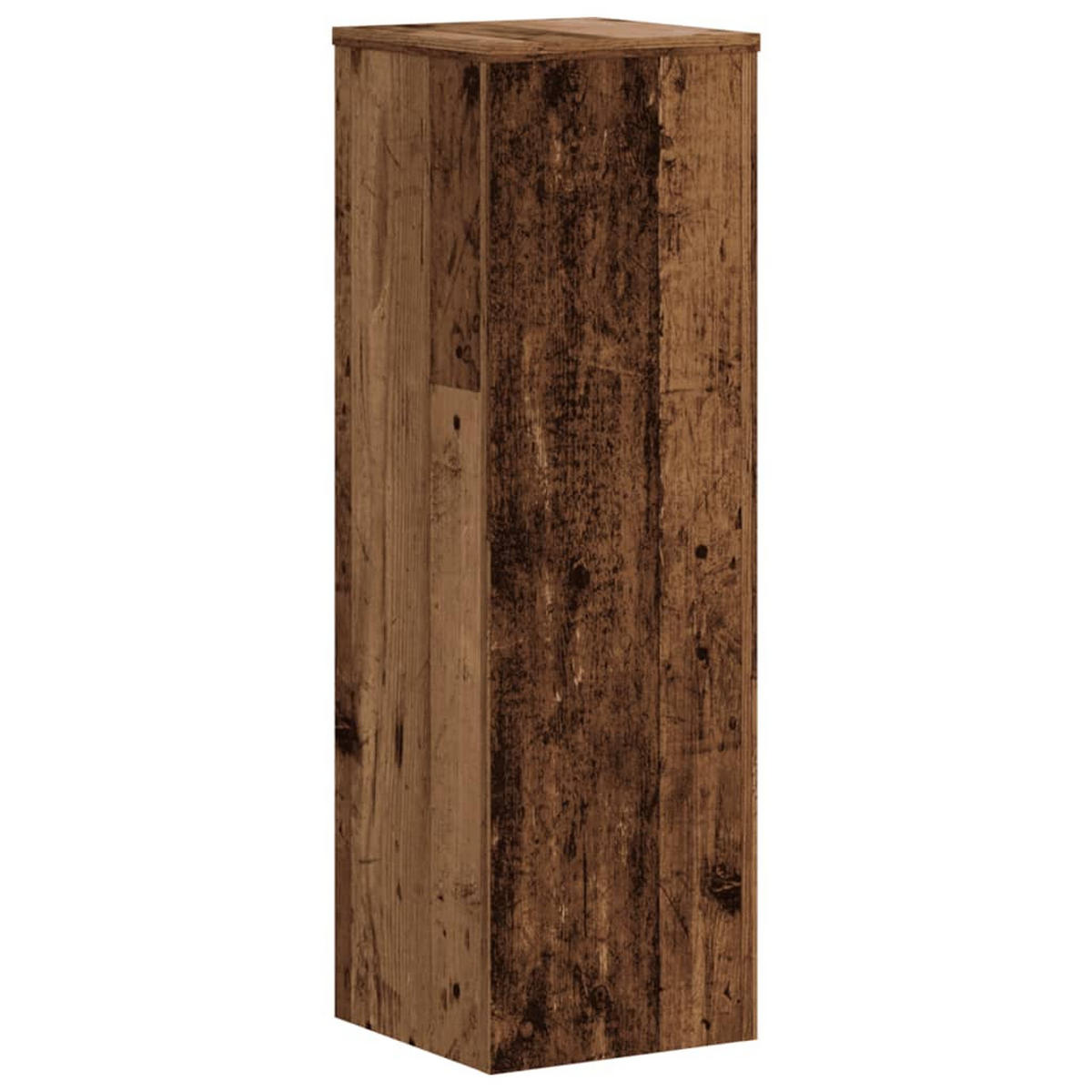 PFLANZENSTÄNDER 2er Set Altholz-Optik 25/25/80 Cm Holzwerkstoff - Braun, Holzwerkstoff (25/80/25cm) - vidaXL