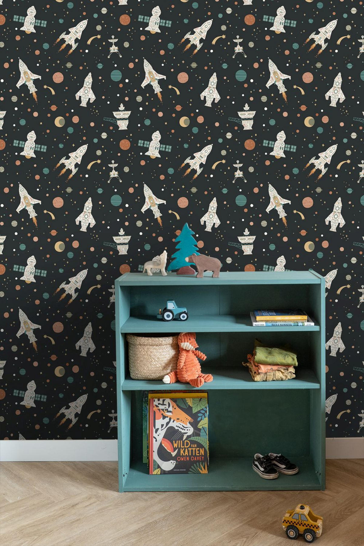 TAPETE Weltraum 50 x 900 cm - Schwarz, Papier (50/0.1cm) - ESTAhome