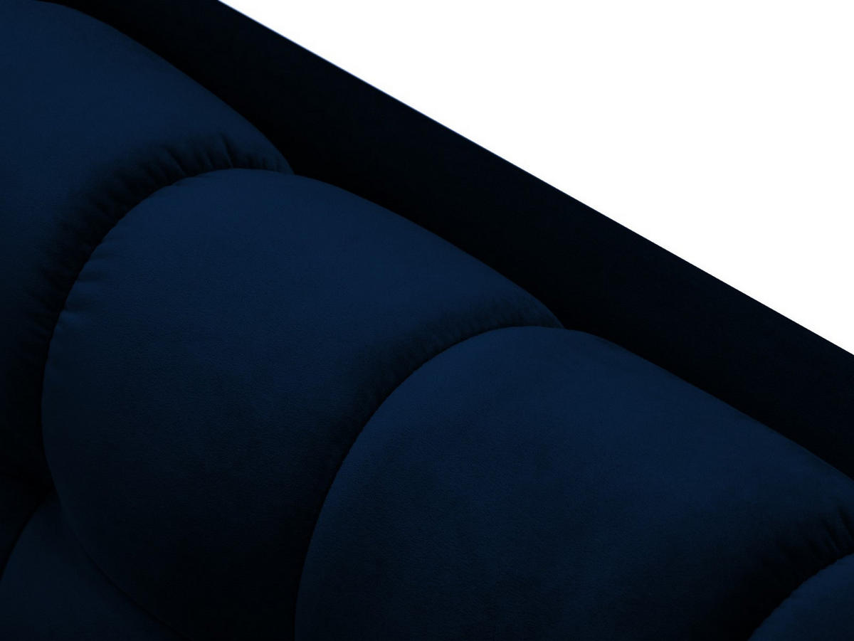 SOFA Mamaia aus Samt königsblau 2 Sitzplätze - Blau, Textil (92/75/152cm) - Micadoni