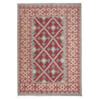 HANDWEBTEPPICH Kelim Gashgai Grau 174/125 cm Schurwolle - Grau, Textil (125/174cm) - Looma
