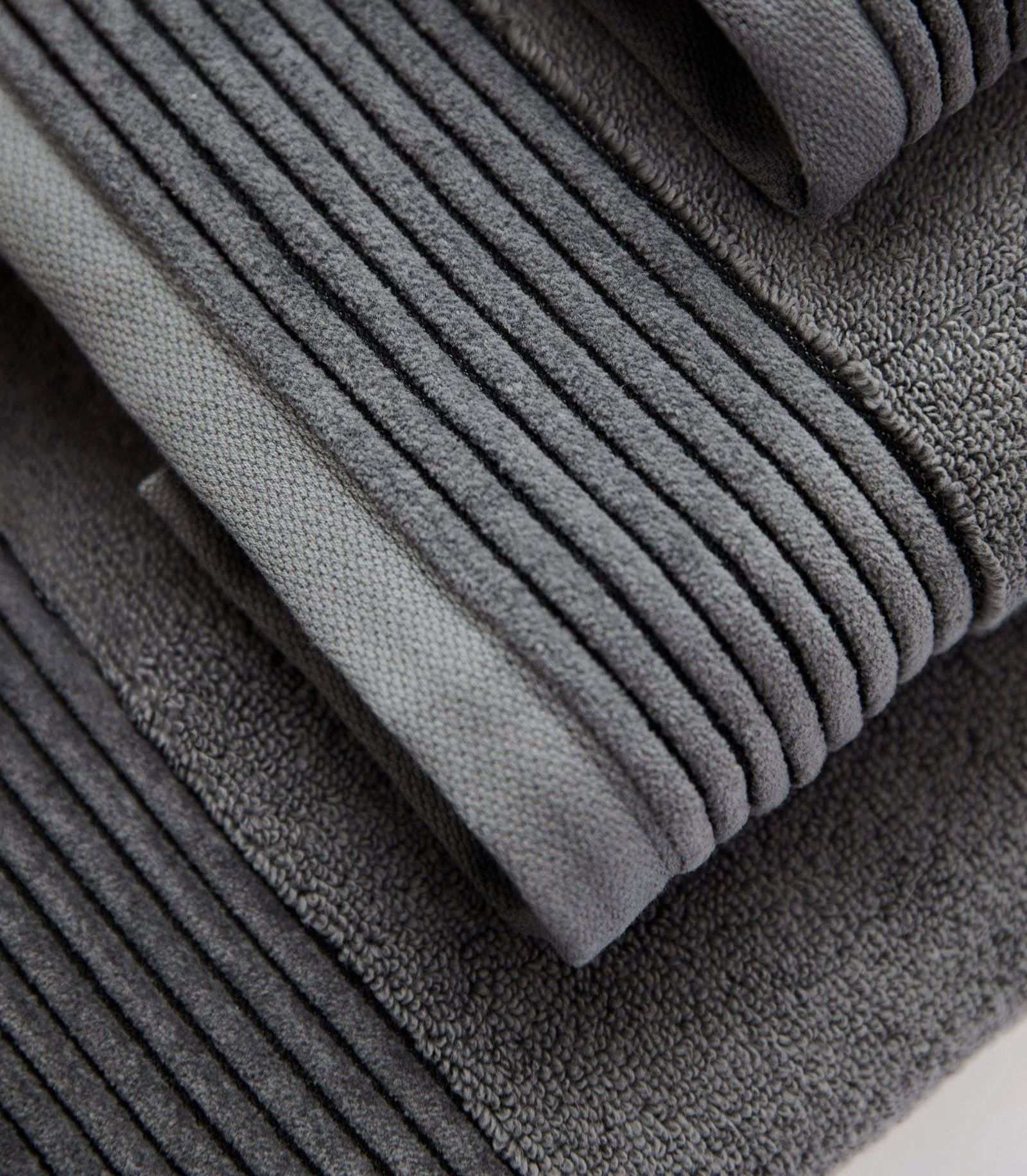 HANDTUCH Soothing Shadows 2er set, 50x100cm, Baumwolle, Dunkelgrau - Dunkelgrau, Textil (50/100cm) - SOWL