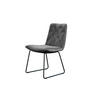 STUHL NEW CHARME Steingrau Velvet - Grau, Textil (52/87/66cm) - KAWOLA