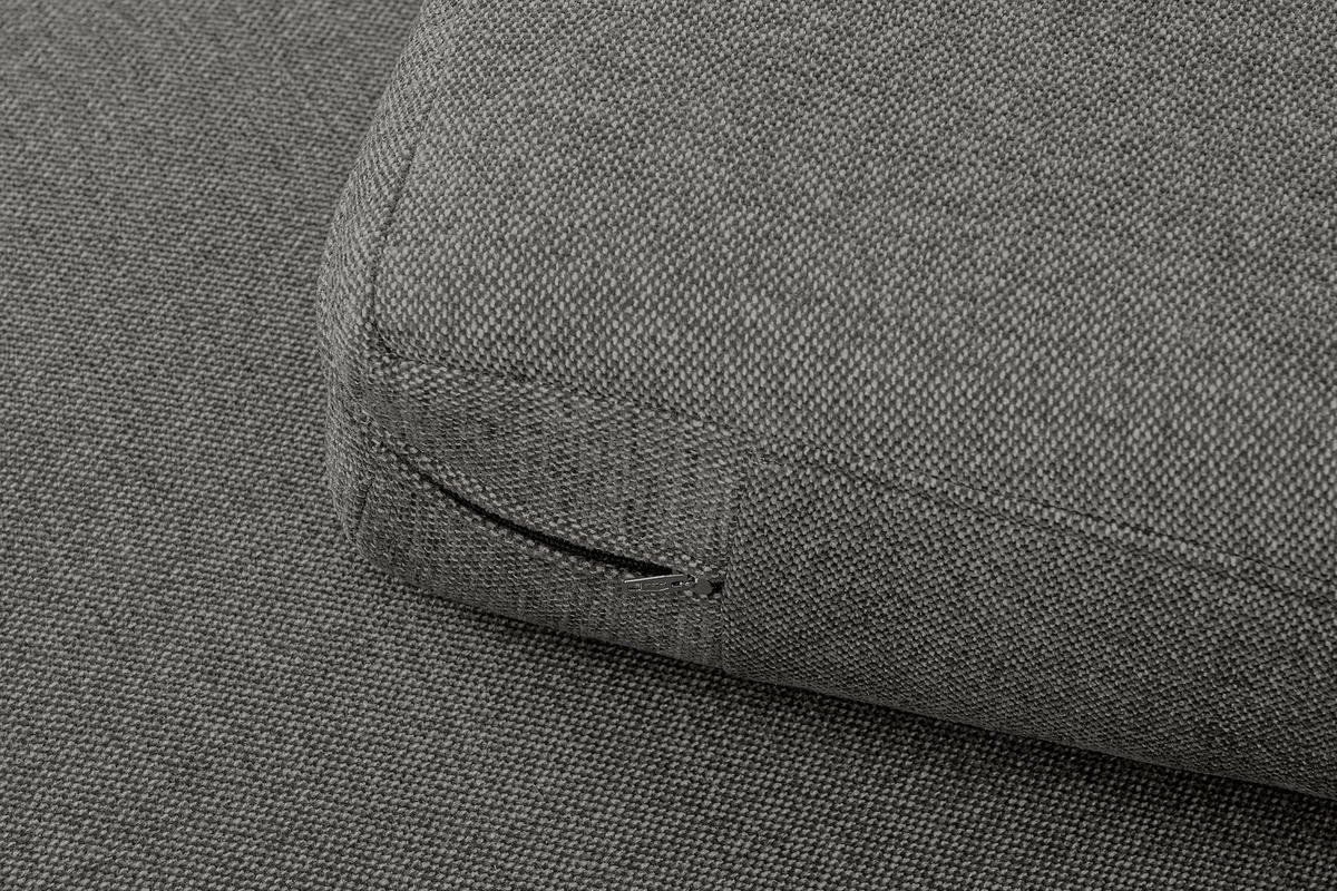 2-SITZER-SOFA TAGIO II mit Armlehnen, Aschgrau - Grau, Textil (88/80/153cm) - KONSIMO®