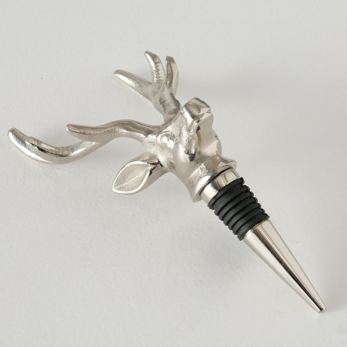 WEINFLASCHENDECKEL Botho - Silberfarben, Metall (8cm) - Boltze Home