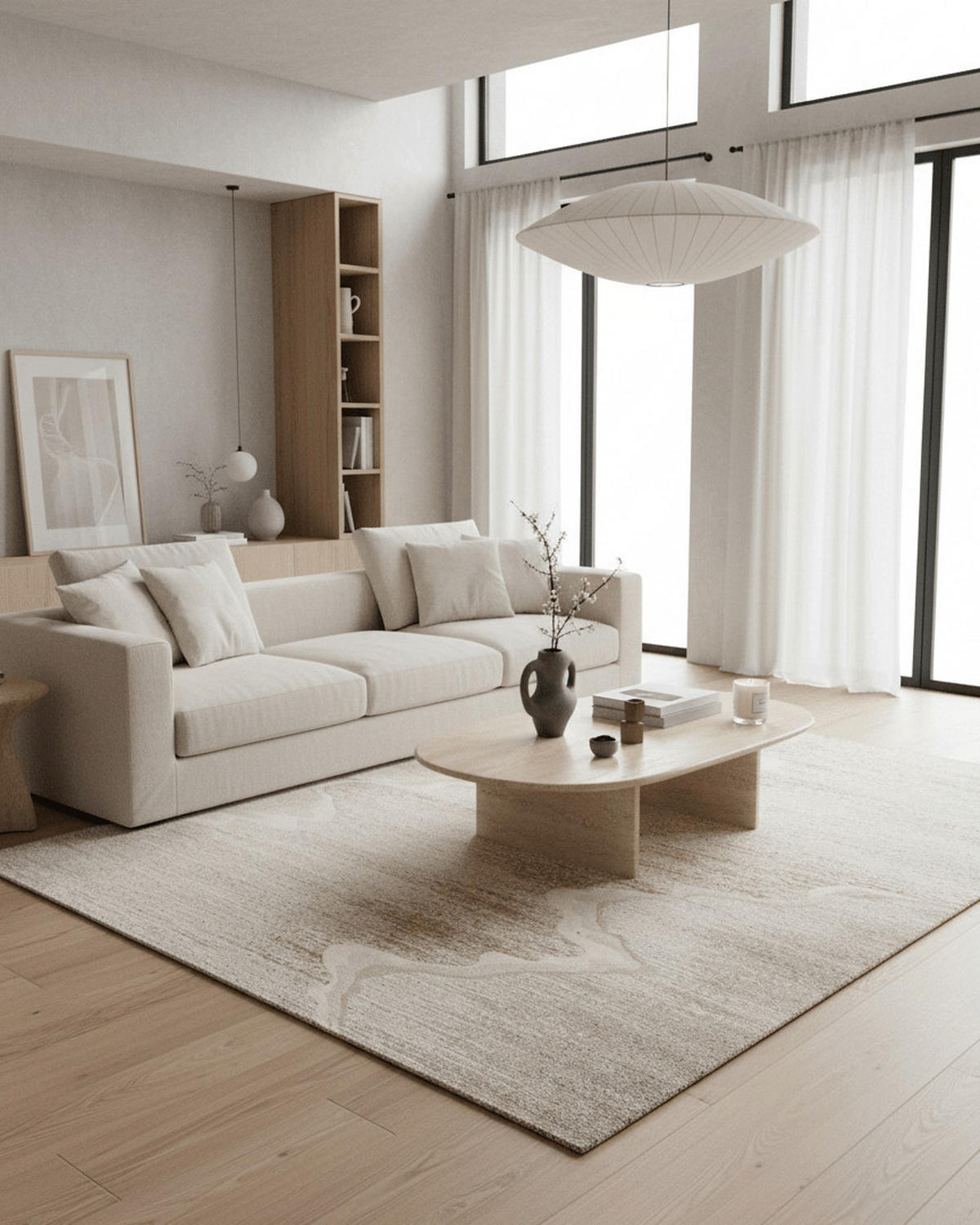 TEPPICH, Weicher Design beige - Beige, Textil (120/170cm) - AFK Living