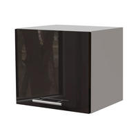 KLAPPHÄNGESCHRANK Essen W4B/40 Schwarz Hochglanz / Weiß Matt 40 / 32,5 / 36cm - Schwarz Hochglanz/Schwarz, Holz/Holzwerkstoff (40/36/32.5cm) - Feldmann-Wohnen