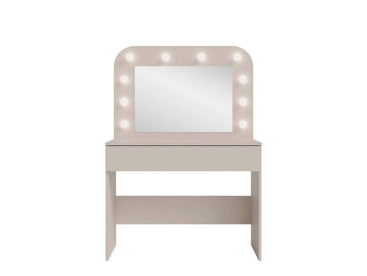 SCHMINKTISCH Cashmere Beige 101/143/43 - Kaschmir, Holzwerkstoff (101/143/43cm) - RAUMHIRSCH FURNITURE
