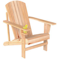 ADIRONDACK-GARTENSTUHL DE-08336 mit Becherhalter Natur - Naturfarben, Holz (95/93/72cm) - ComfortXL