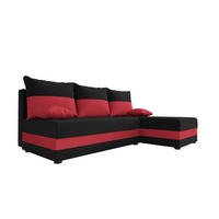 ECKSOFA HEWLET L Sawana 14+13 Rechts mit Schlaffunktion - Rot, Textil (200/140cm) - Bedante