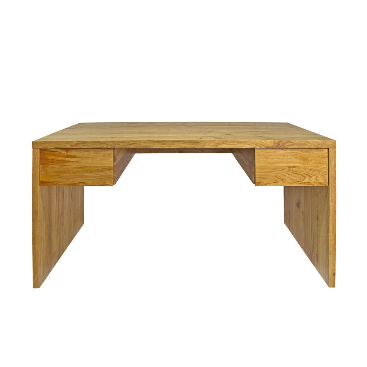 EICHENSCHREIBTISCH mit Schubladen DAVOS I - Eichefarben, Holz (75/170/75cm) - Rawood Furniture