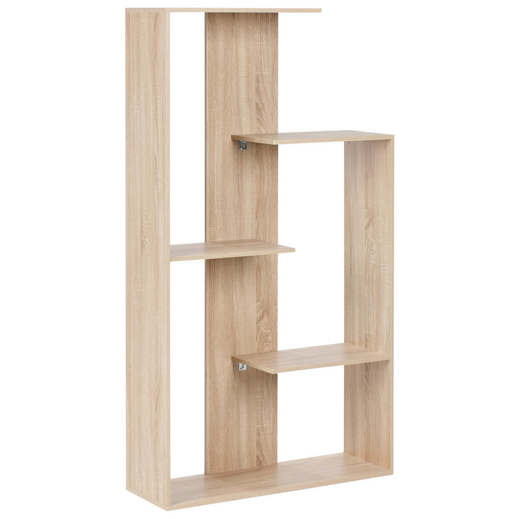BIBLIOTECĂ cu 3 niveluri 163 cm maro deschisă Kahntah