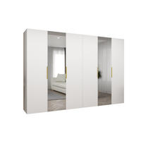 DREHTÜRENSCHRANK 202/300/52 6-türig - Kaschmir/Goldfarben, Holz (300/202/52cm) - MÖBEL KRYSPOL