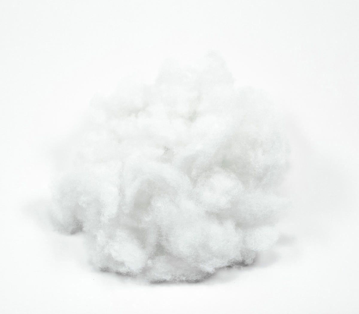 FÜLLWATTE waschbar 0,5 kg Faserbällchen Bastelwatte Polyester - Weiß, Kunststoff (1/1cm) - TiborTex