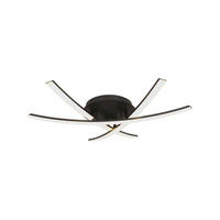 LED DECKENLEUCHTE Metall Schwarz - Schwarz, Metall (41/46/12.5cm)