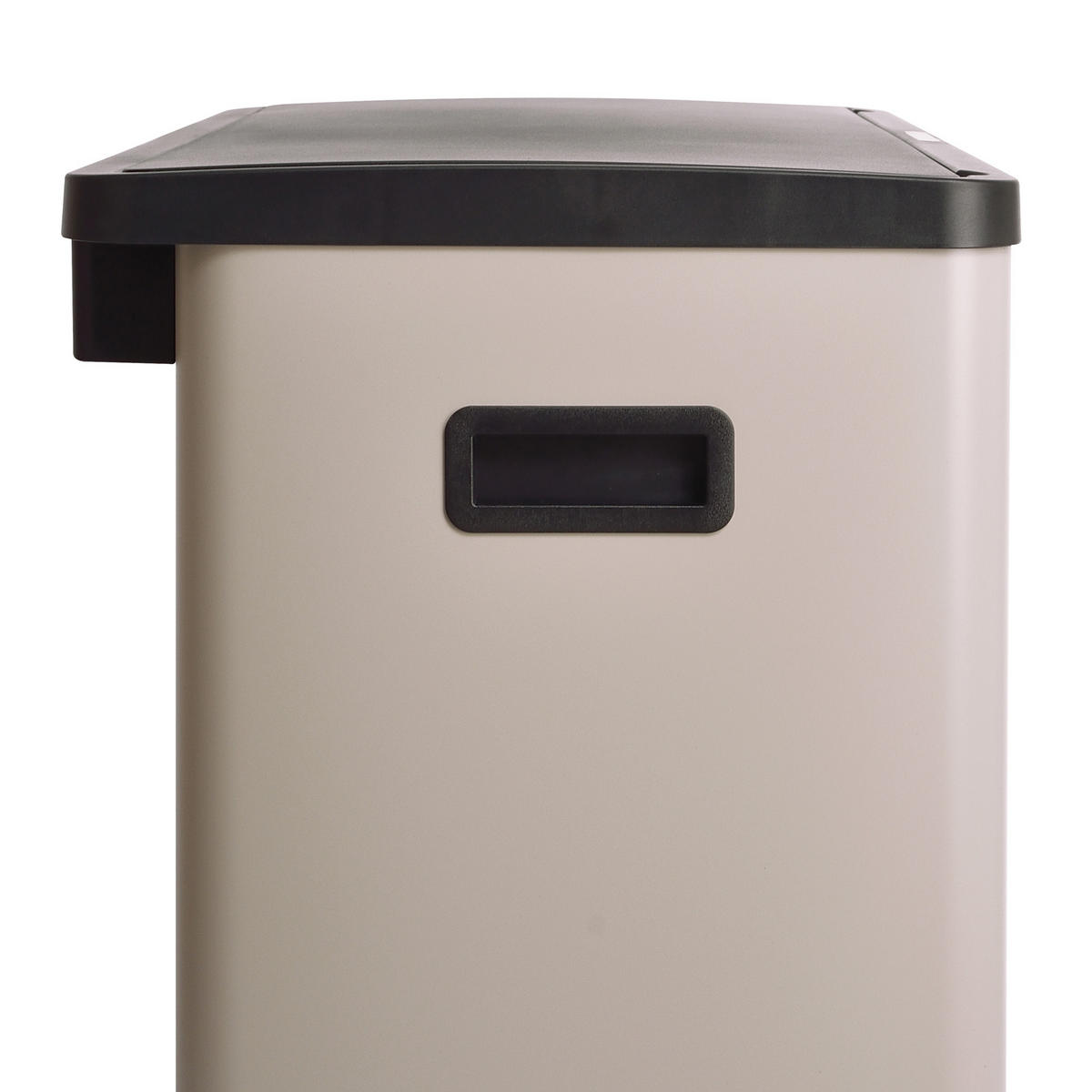 SENSORMÜLLEIMER SR3X18 54L Taupe - Taupe, Metall (58/60/35cm) - SVITA