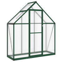 GEWÄCHSHAUS mit Fundamentrahmen Grün 169x58x195 cm Aluminimum - Grün, Metall (58/195/169cm)