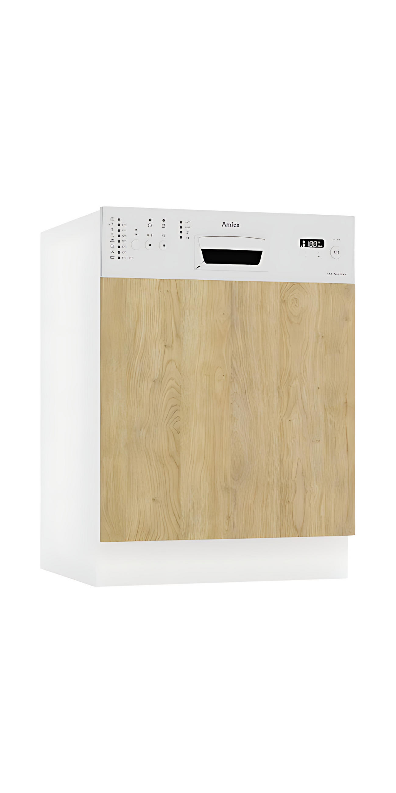 FRONTBLENDE FZ 60 PO - Dnoria - Elegante Geräte-Front - Eiche Artisan, Holz/Metall (59.6/57/1.9cm) - ROYAL24_MARKT
