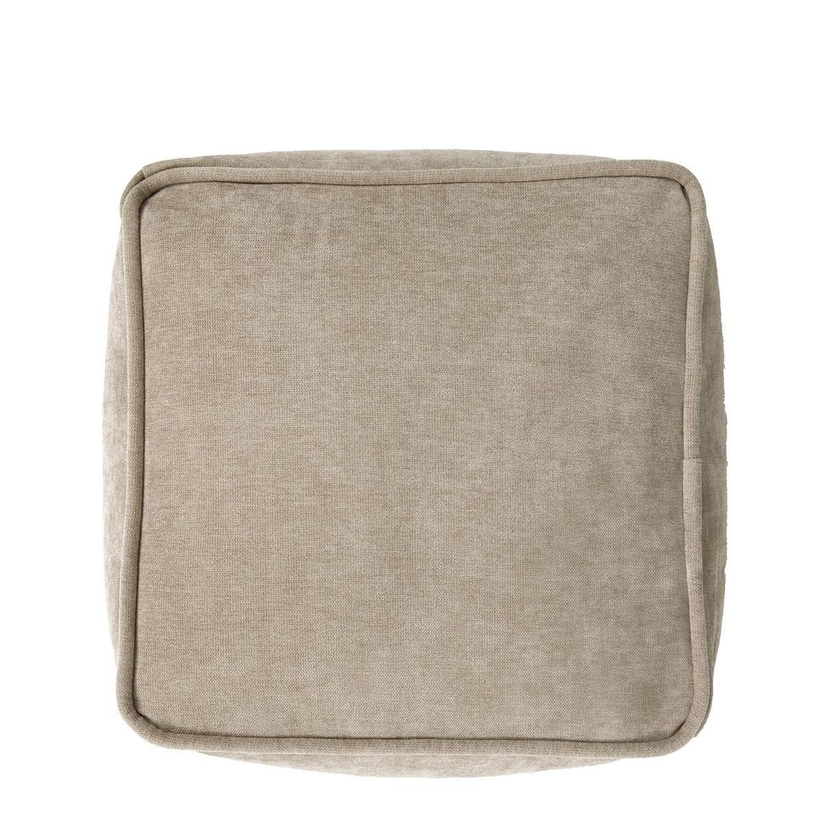 SITZPOUF Chenille Amara - Beige, Kunststoff/Textil (40/24/40cm) - icon