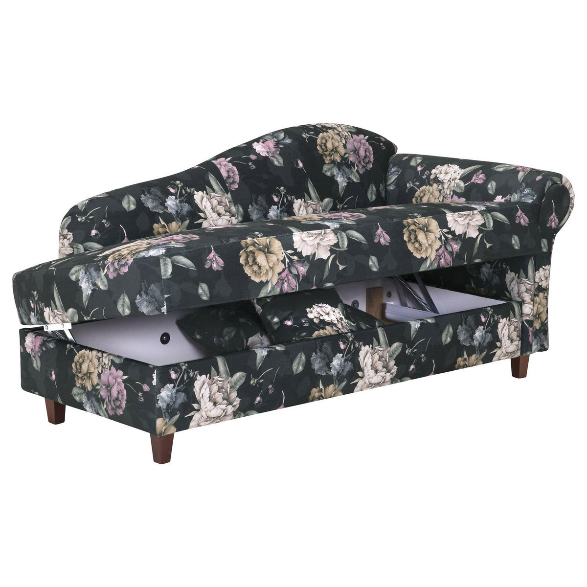 RECAMIERE Armlehne rechts Katrinka Flachgewebe anthrazit - Anthrazit, Kunststoff (188/84/92cm) - 58aufmkessel