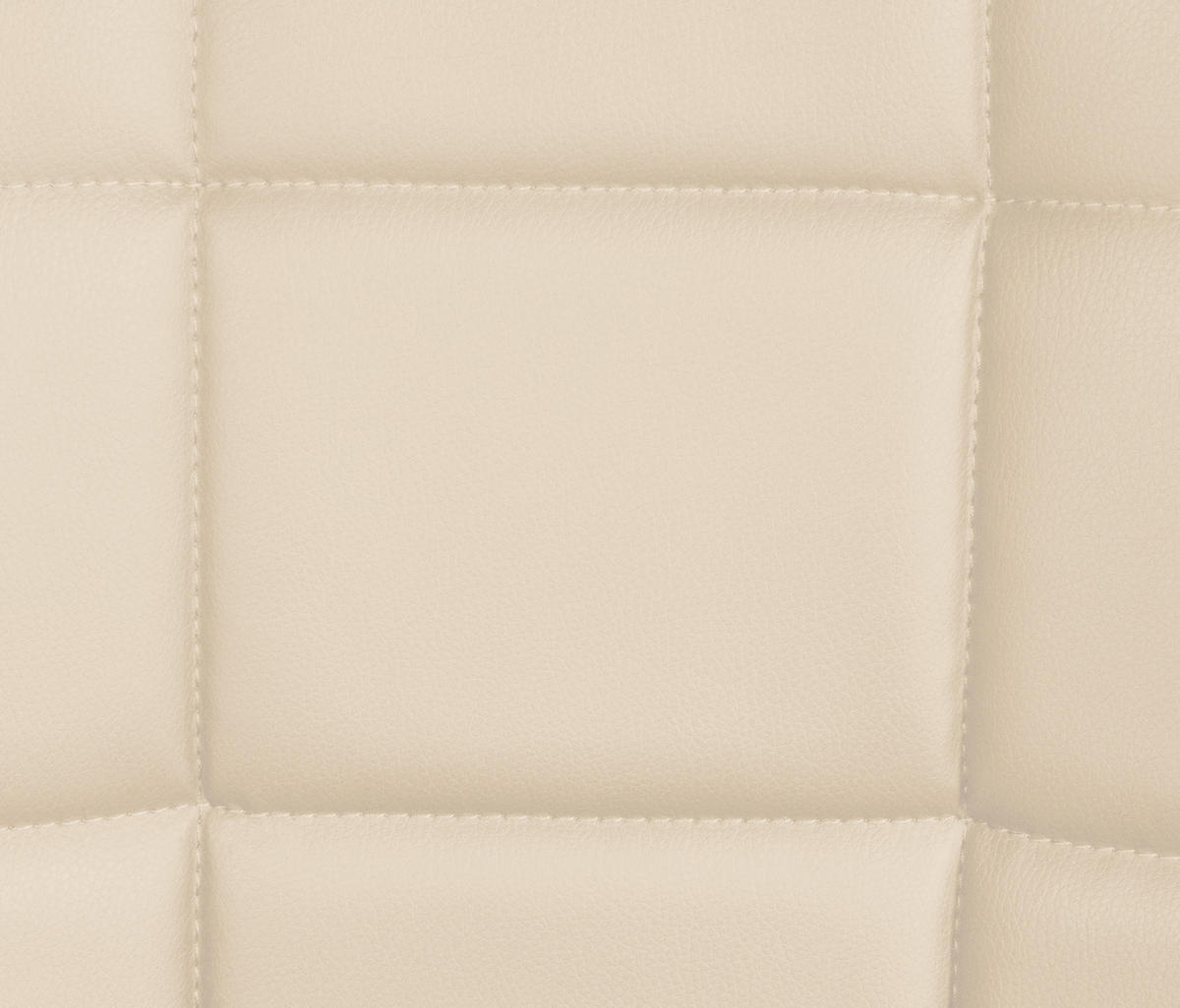 STUHL 2er Set Lederlook creme - Creme/Schwarz, Textil/Metall (46/82/52cm) - CLP